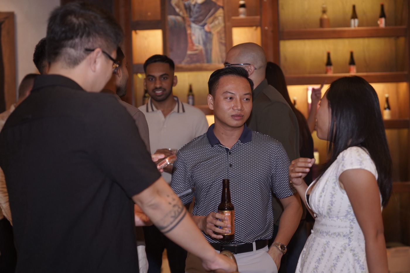 Table conversations over dinner