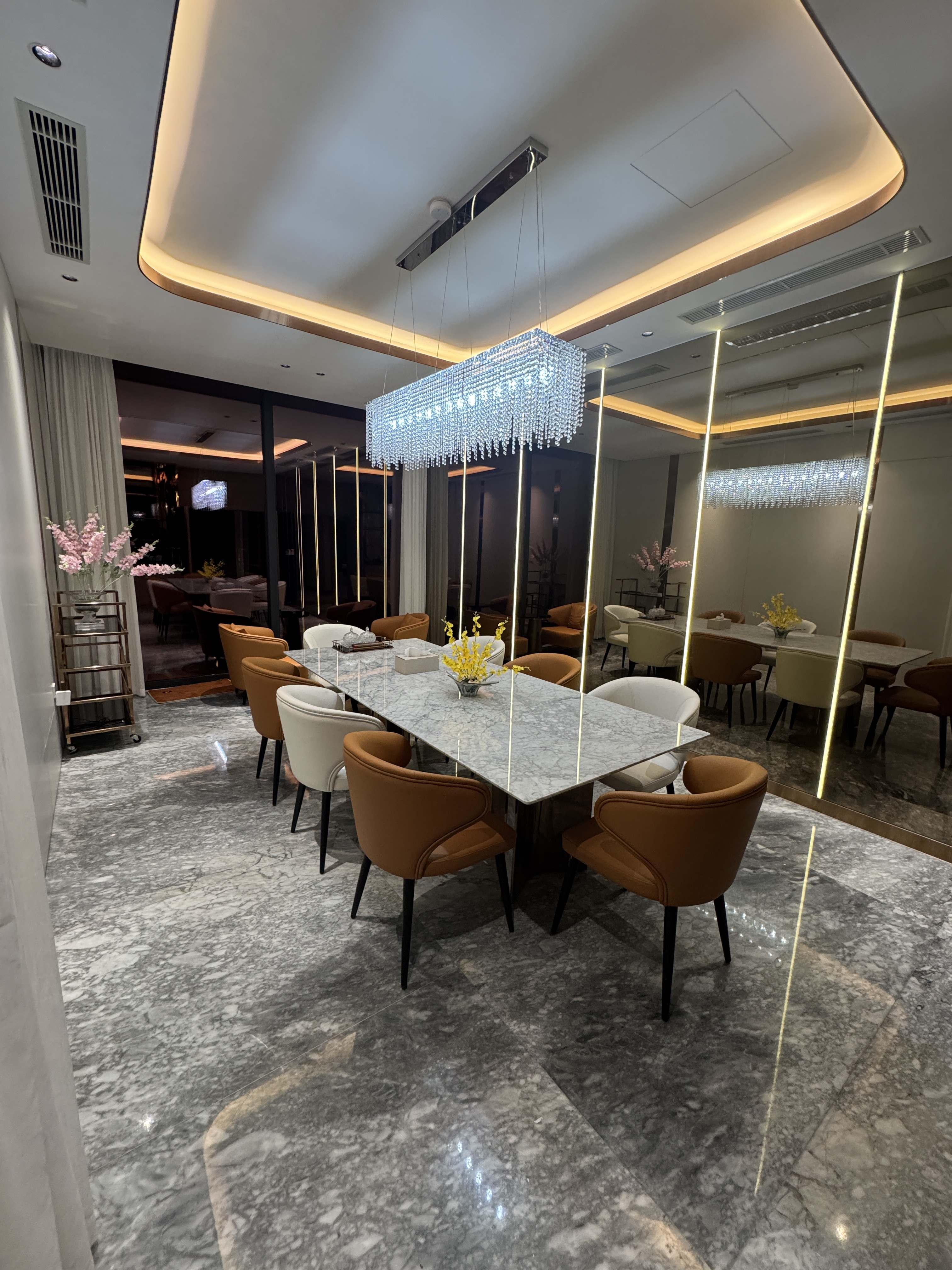 Interior of luxury Da Nang villa hosting EcomCure founders networking event