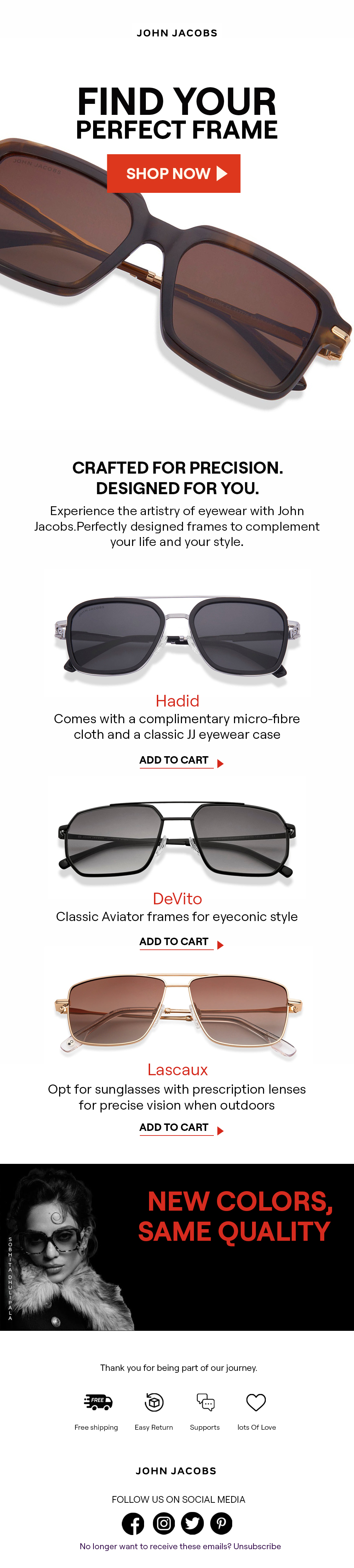 John Jacobs — Find Your Perfect Frame