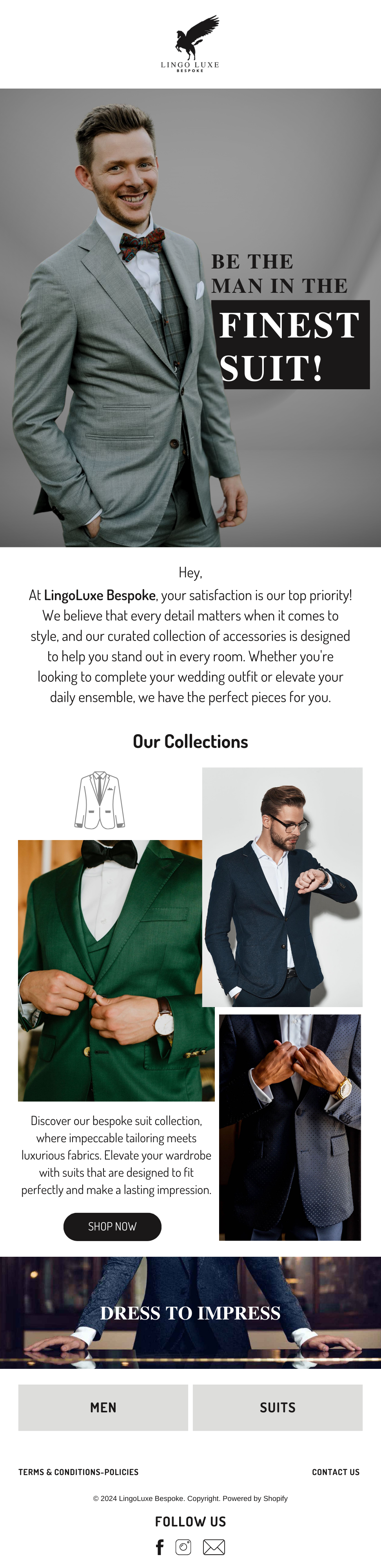 LingoLuxe — Bespoke Suits